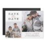 Delicate | Two Photo Wedding Save The Date Magnetic Invitation