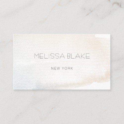 delicate watercolor background business card