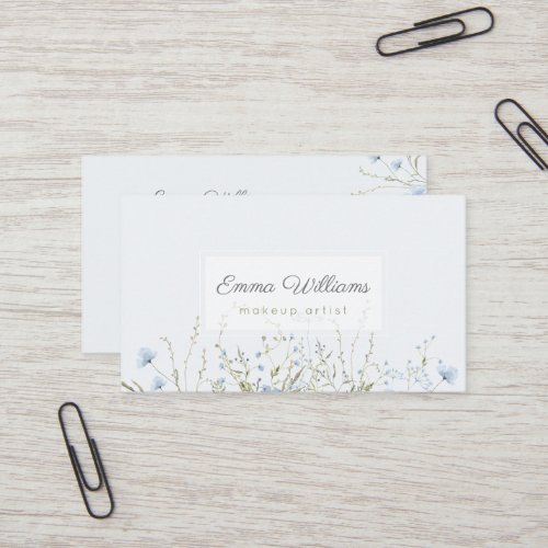 Delicate Watercolor Floral  Business Card