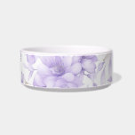 Delicate Watercolor Purple Flowers Bowl<br><div class="desc">Pretty light and delicate purple floral</div>
