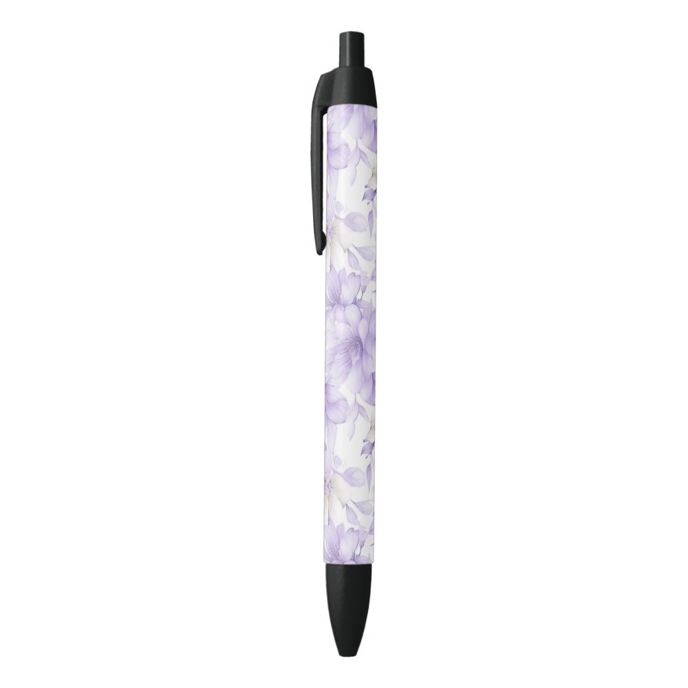 Disover Delicate Watercolor Purple Flowers  Pen