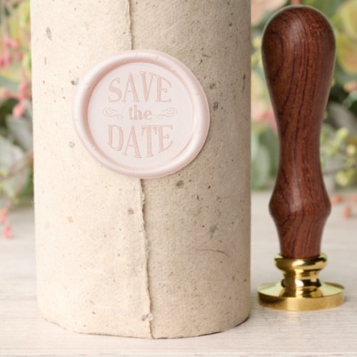 Delicate Wedding Save The Date Wax Seal Stamp