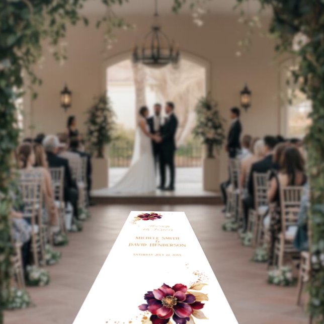 Delicate Wedding White Aisle Runner Outdoor rug (Creator Uploaded)