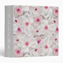 Delicate white and pink floral