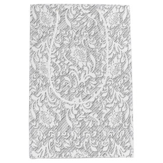 Delicate White Lace Medium Gift Bag