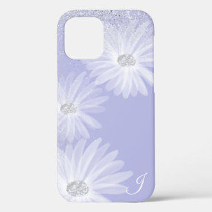 Delicate White Ribbon Flowers Monogram iPhone 12 Pro Case