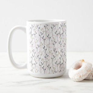 Delicate Wildflower Design in Soft Pastels Coffee Mug