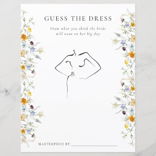 Delicate Wildflower Guess The Dress Game