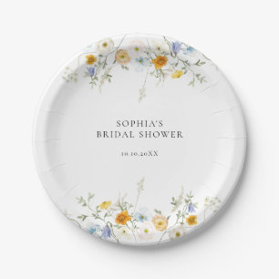 Delicate Wildflower Paper Plates