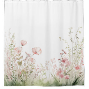 Delicate Wildflower Shower Curtain
