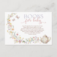 Delicate Wildflower Tea Party Books for Baby