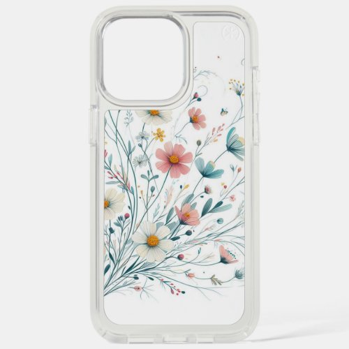 Delicate wildflowers iPhone 15 pro max case