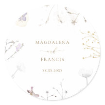 delicate wildflowers wedding