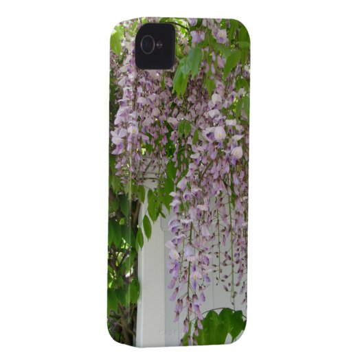 Delicate Wisteria ~ iPhone 4 CaseMate Barely There Case-Mate iPhone Case (Back/Right)