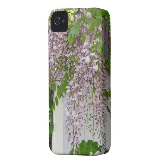 Delicate Wisteria ~ iPhone 4 CaseMate Barely There Case-Mate iPhone Case (Back Left)