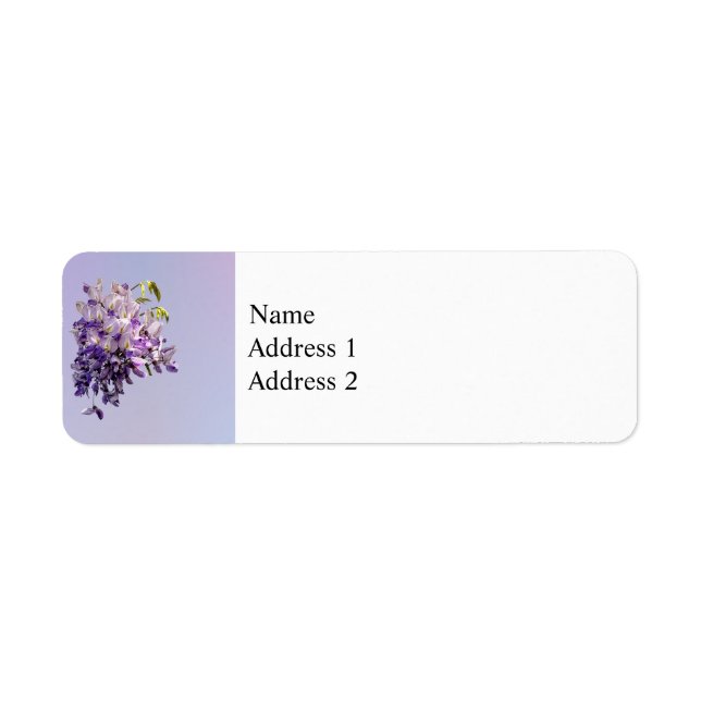 Delicate Wisteria Label (Front)