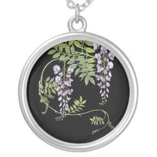 Delicate Wisteria Vine Round Necklace