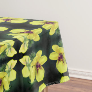 Delicate Yellow Wildflower Abstract Art Tablecloth