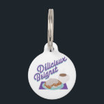 Delicieux Beignet Pet ID Tag<br><div class="desc">Use these beignets for a pastryy-loving,  Southern friend.</div>