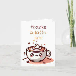 delicious  A Latte Coffee Thank You Cards