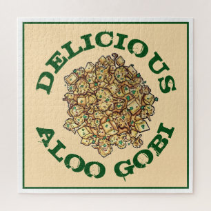 Delicious Aloo Gobi Indian Food Cauliflower Curry Jigsaw Puzzle