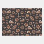 Delicious Assortment of Chocolate Treats Wrapping Paper Sheets