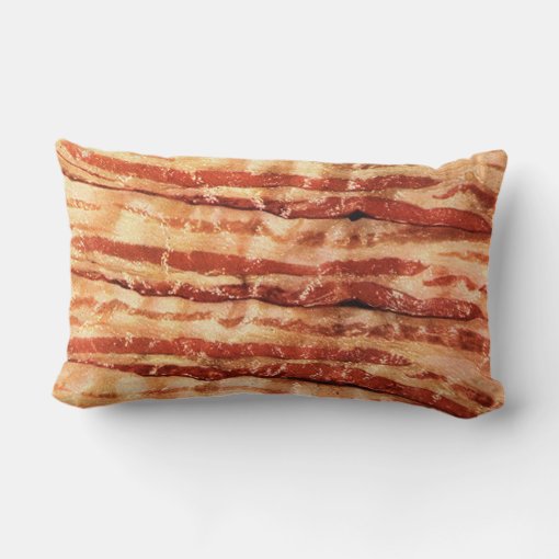 Delicious BACON pillow!! Lumbar Pillow Zazzle