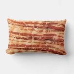 Delicious Bacon Rectangle Throw Pillow at Zazzle