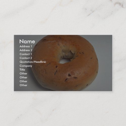 Delicious Bagel Business Cards