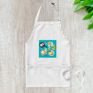 Delicious Breakfast Pancakes Eggs Coffee Adult Apron
