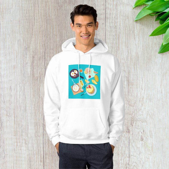 Delicious Breakfast Pancakes Eggs Coffee  Hoodie (Creator Uploaded)