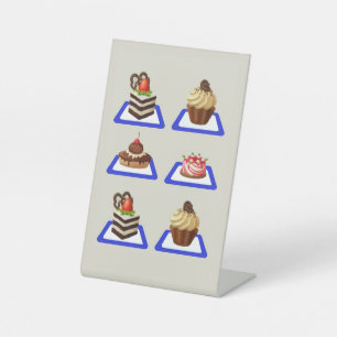 Delicious Cake Stand Pedestal Sign