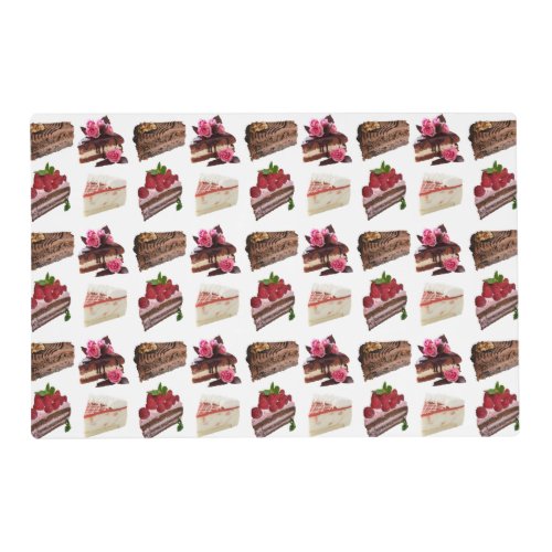 Delicious Cakes Selection Placemat