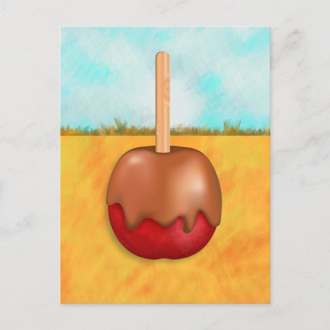 Delicious Candy Apple Landscape Postcard (Front)