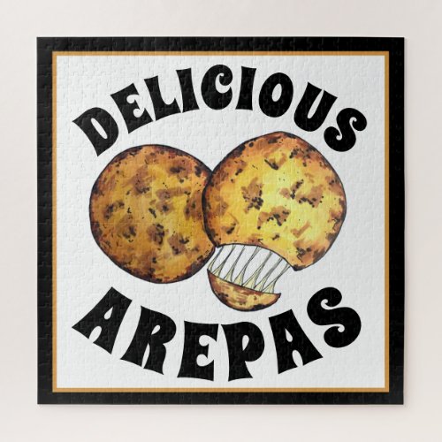 Delicious Cheese Maize Arepas South American Food Jigsaw Puzzle