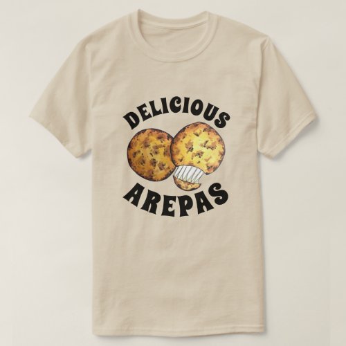 Delicious Cheese Maize Arepas South American Food T_Shirt