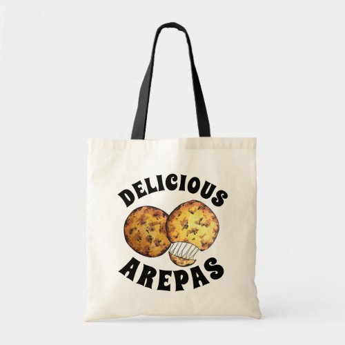 Delicious Cheese Maize Arepas South American Food Tote Bag