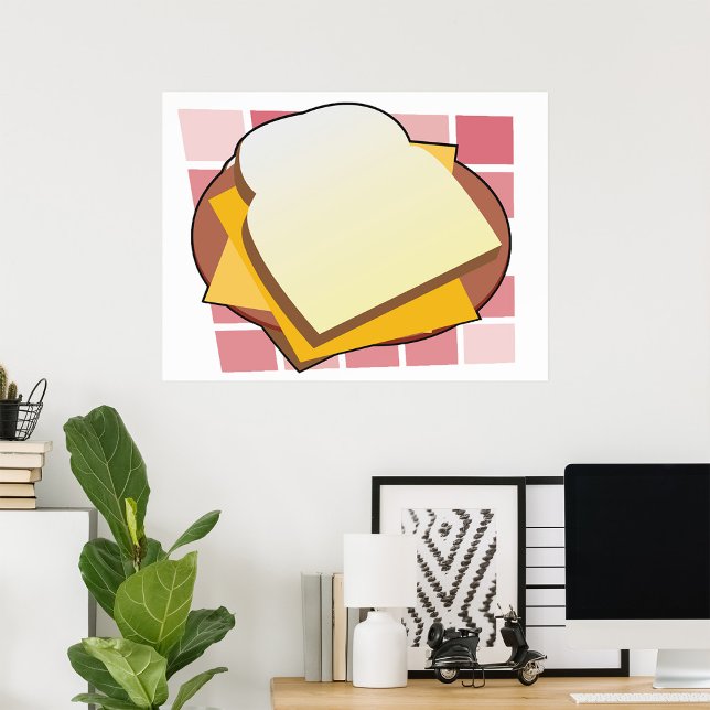 Delicious Cheese Sandwich Fun Food  Poster (Creator Uploaded)