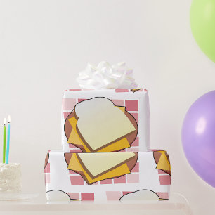 Delicious Cheese Sandwich Fun Food Wrapping Paper