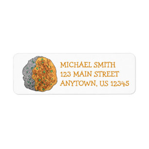 Delicious Chicken Korma Indian Food Cuisine Label
