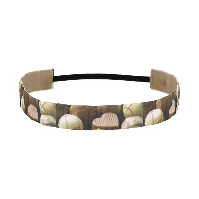 Delicious chocolate pralines athletic headband (Front)