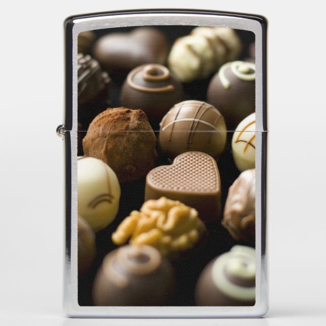 Delicious chocolate pralines zippo lighter (Front)