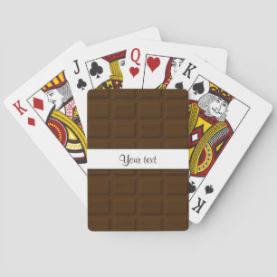 Delicious Chocolate Squares Poker Cards