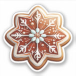 Delicious Christmas Desserts Star Awesome Cookie Sticker