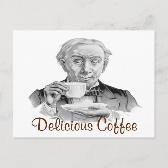 Delicious Coffee Postcard (Front)