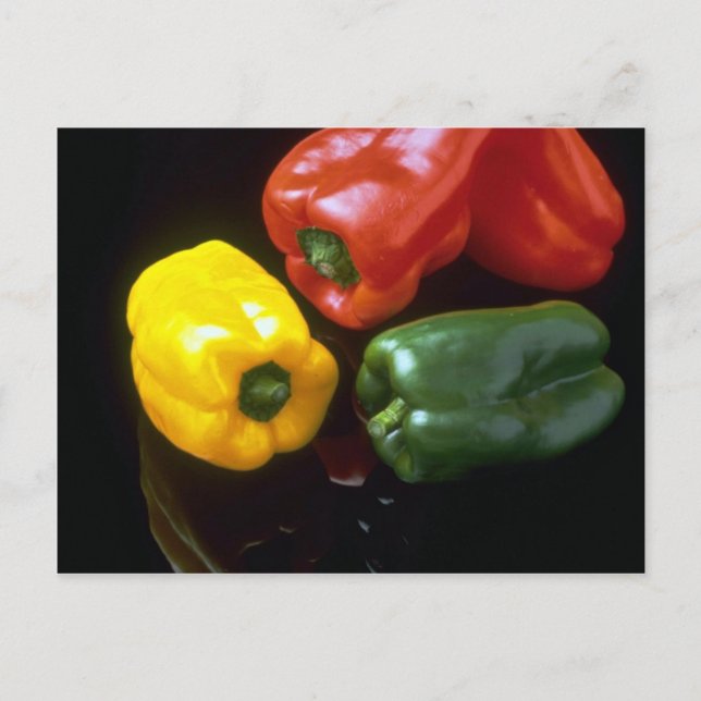 Delicious Colorful peppers Postcard (Front)