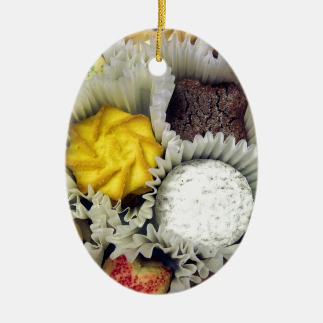 Delicious Cookies Ceramic Ornament (Front)