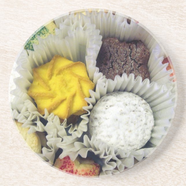 Delicious Cookies Sandstone Coaster (Front)