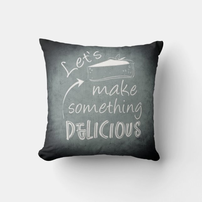 Delicious Cotton Throw Pillow 16" x 16" (Front)