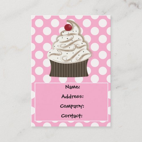 cupcake business Cards